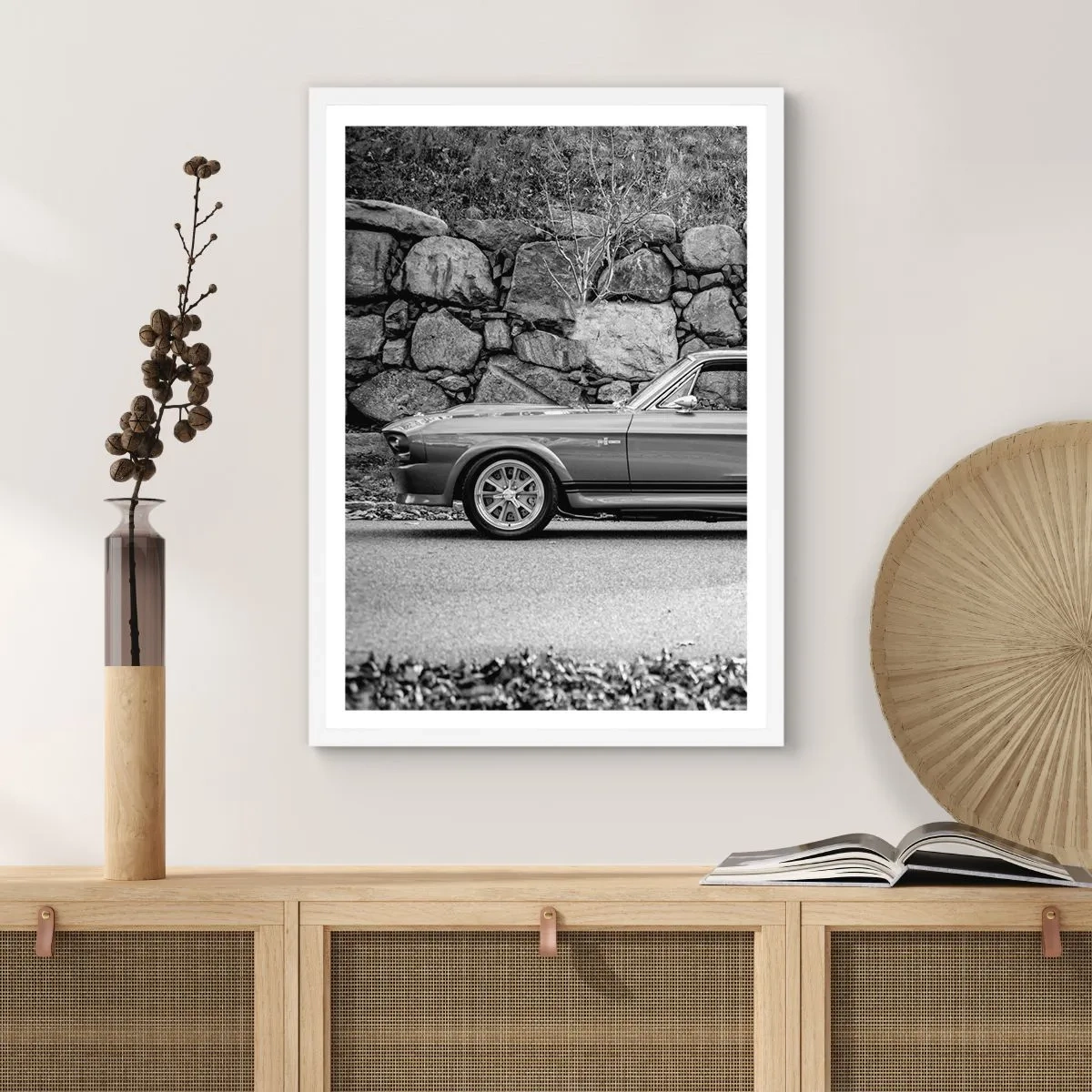 Poster in white frmae - Legend of the 60-ies - 70x100 cm