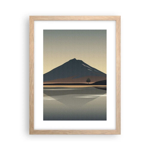 Poster in light oak frame - Mirror Image - 30x40 cm