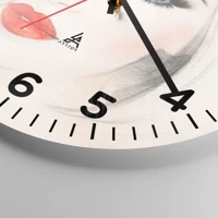 Clock face with numbers