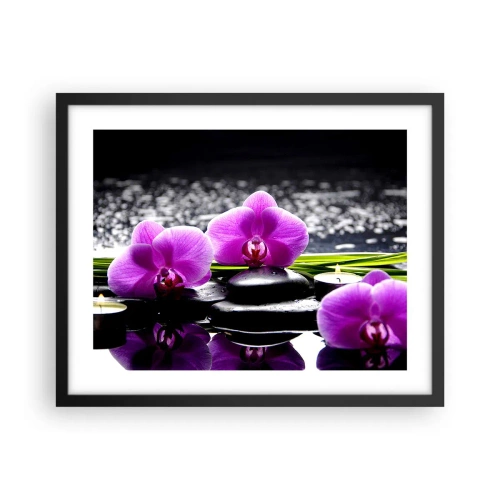 Poster in black frame - Drowning in Peace and Quiet - 50x40 cm