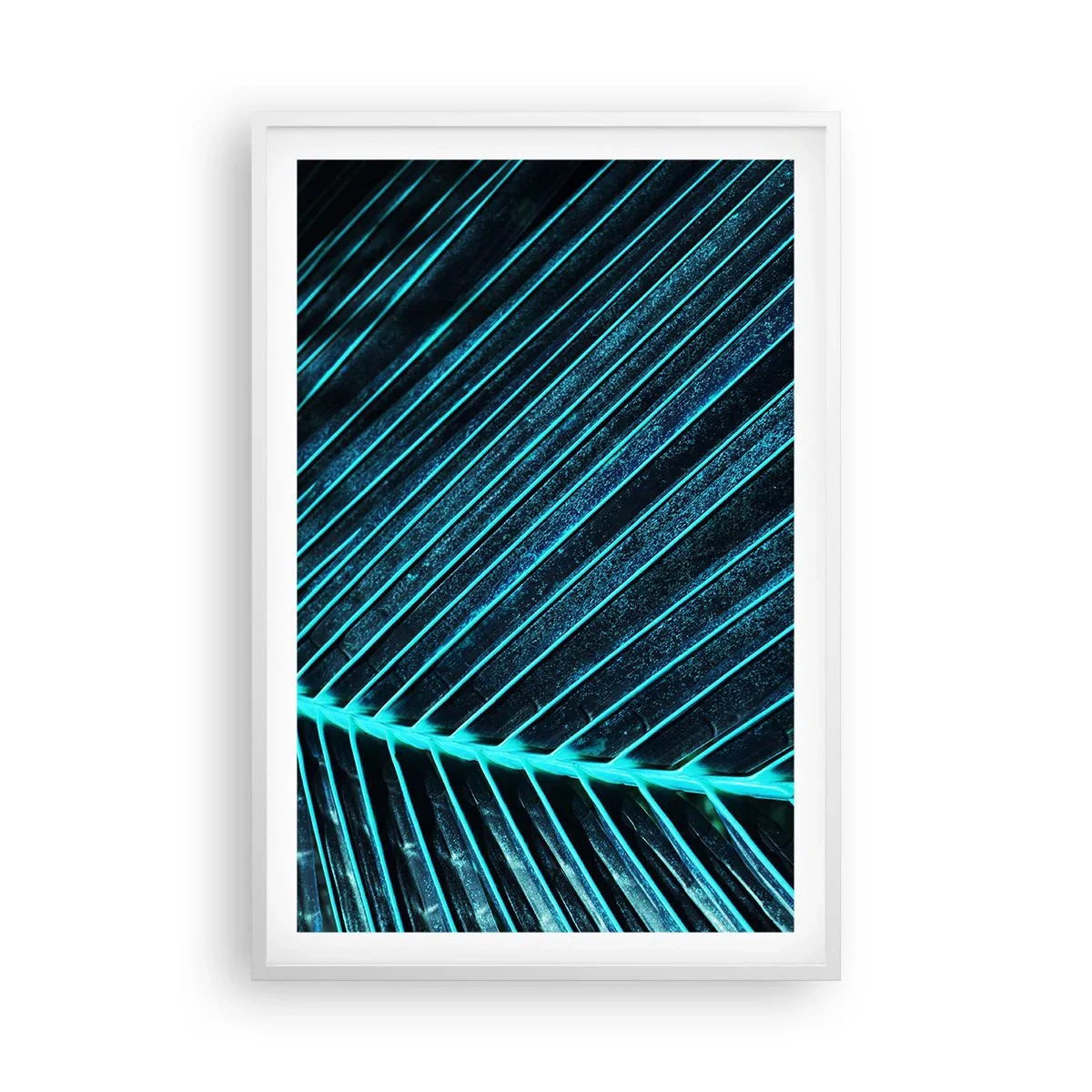 Poster in white frmae - Texture of Green - 61x91 cm