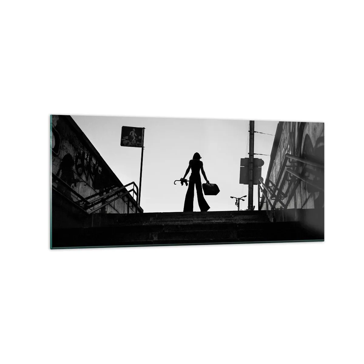 Glass picture - City Wander - 120x50 cm