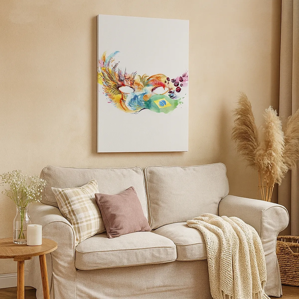 Canvas picture - Brasil Welcomes with Smaba - 50x70 cm