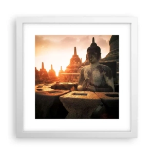 Poster in white frmae - Weather of Great Wisdom - 30x30 cm