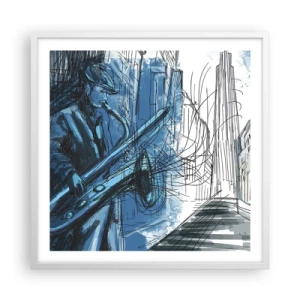 Poster in white frmae - City Rhapsody - 60x60 cm