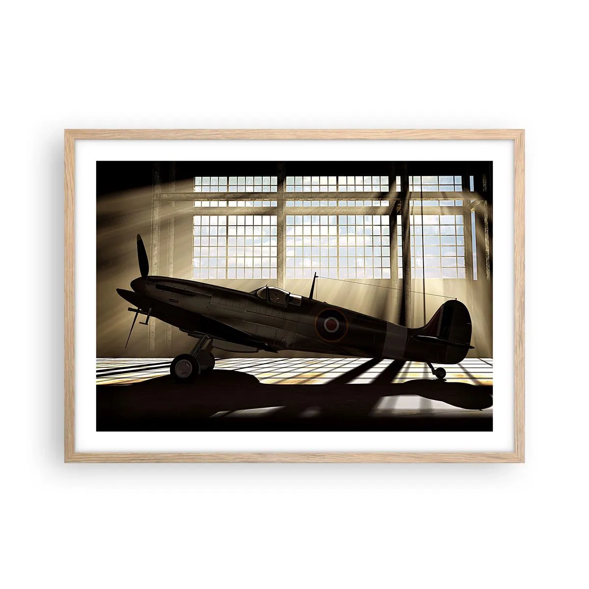Poster in light oak frame - Warrior's Rest - 70x50 cm