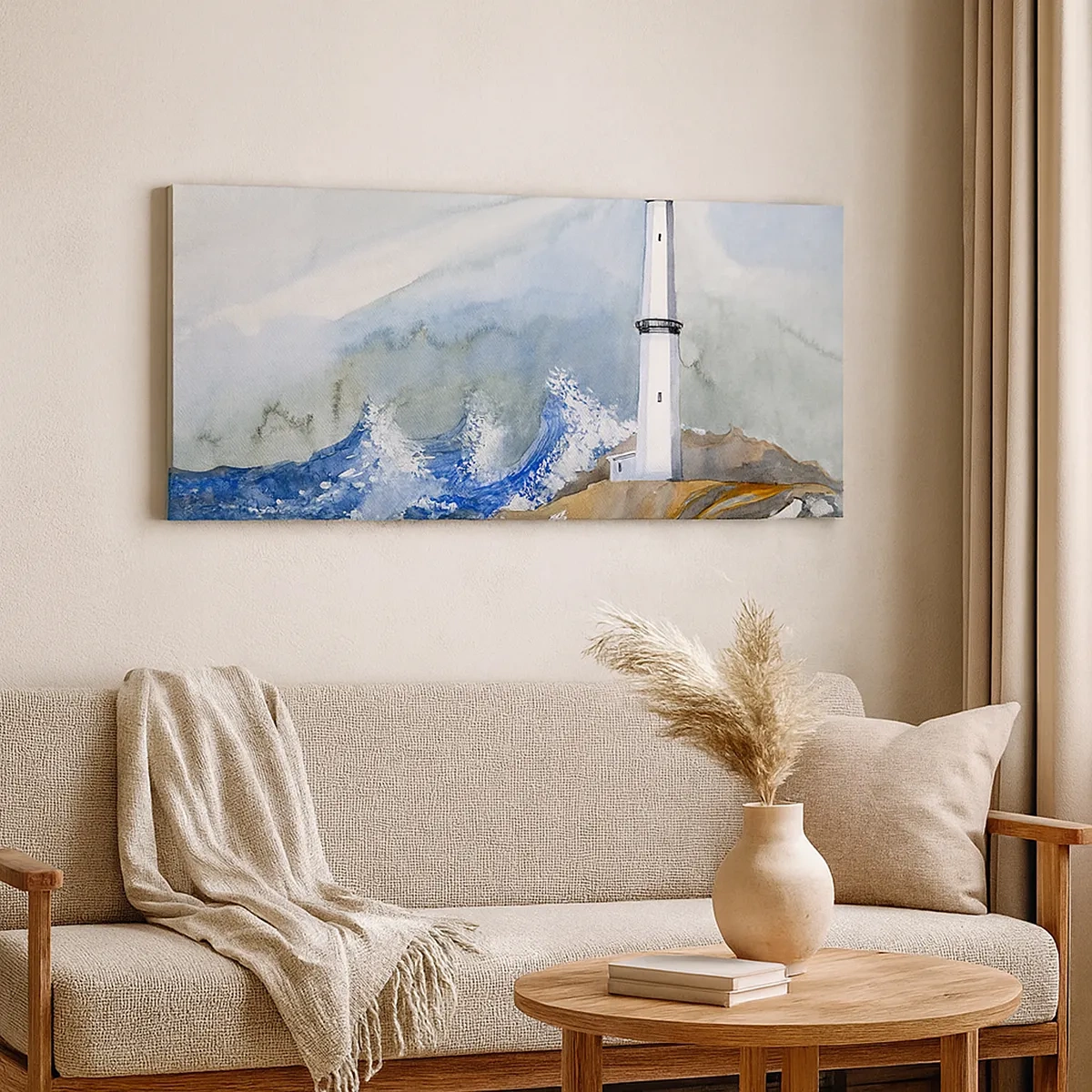 Canvas picture - Against Darkness and Storm - 30x30 cm