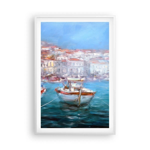 Poster in white frmae - Italian Bay - 61x91 cm