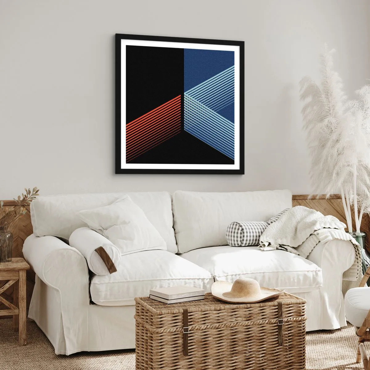 Poster in black frame - Simple Story - 60x60 cm