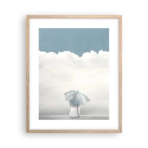 Poster in light oak frame - On the Edge of Reality and Dream - 40x50 cm