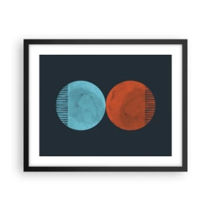Poster in black frame - Only Geometry? - 50x40 cm