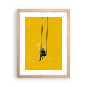 Poster in light oak frame - Day as a Any Other - 30x40 cm