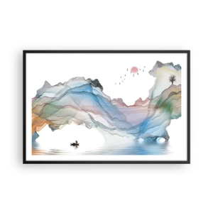 Poster in black frame - Towards Crystal Mountains - 91x61 cm