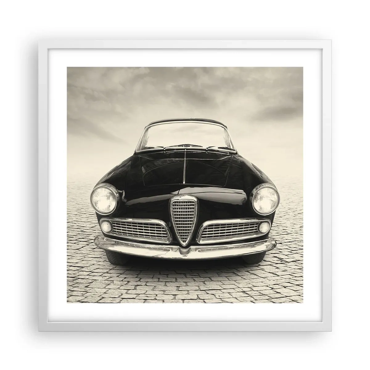 Poster in white frmae - How Can You not Love Me? - 50x50 cm