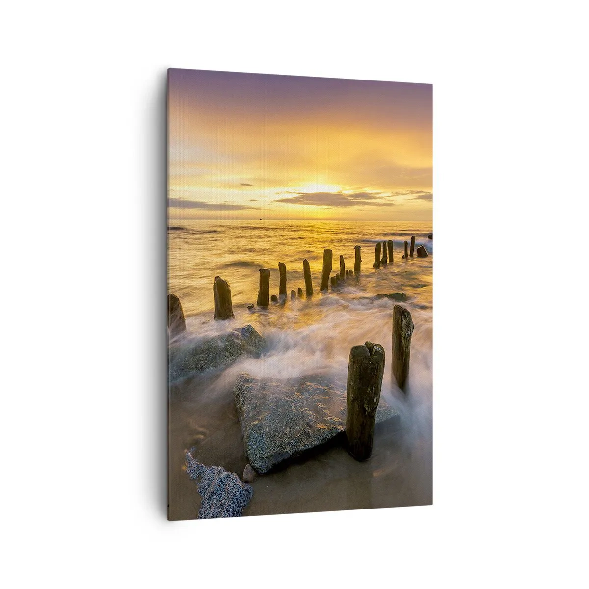 Canvas picture - Raw Beauty of the Baltic Sea - 80x120 cm