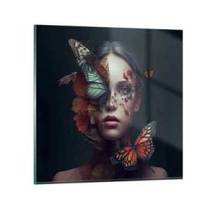 Glass picture - Wonderful Metamorphosis - 40x40 cm
