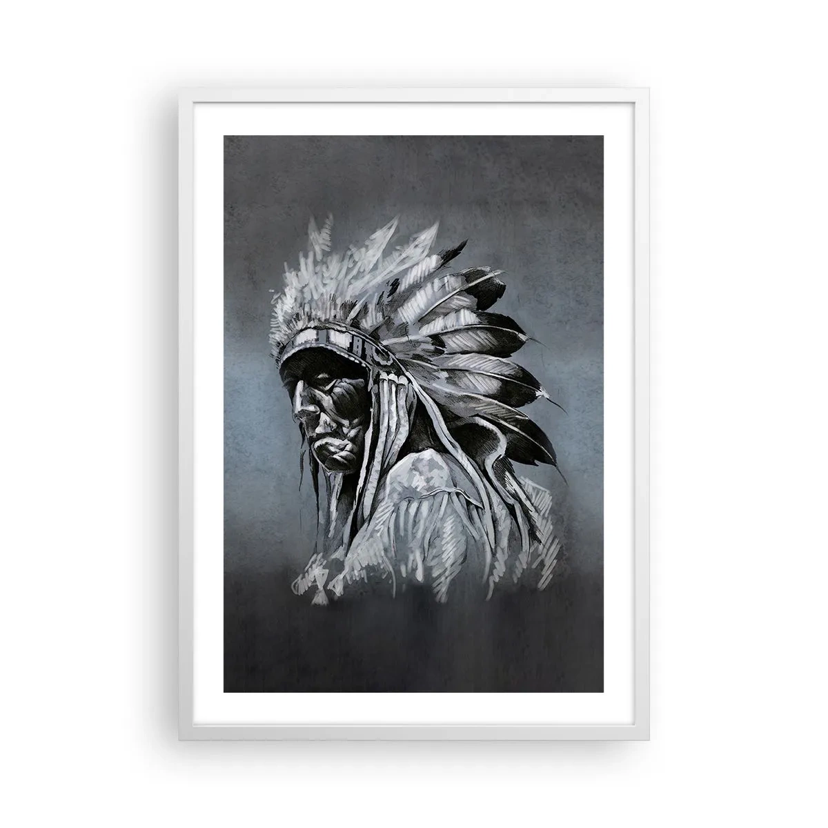 Poster in white frmae - Return to the Roots - 50x70 cm