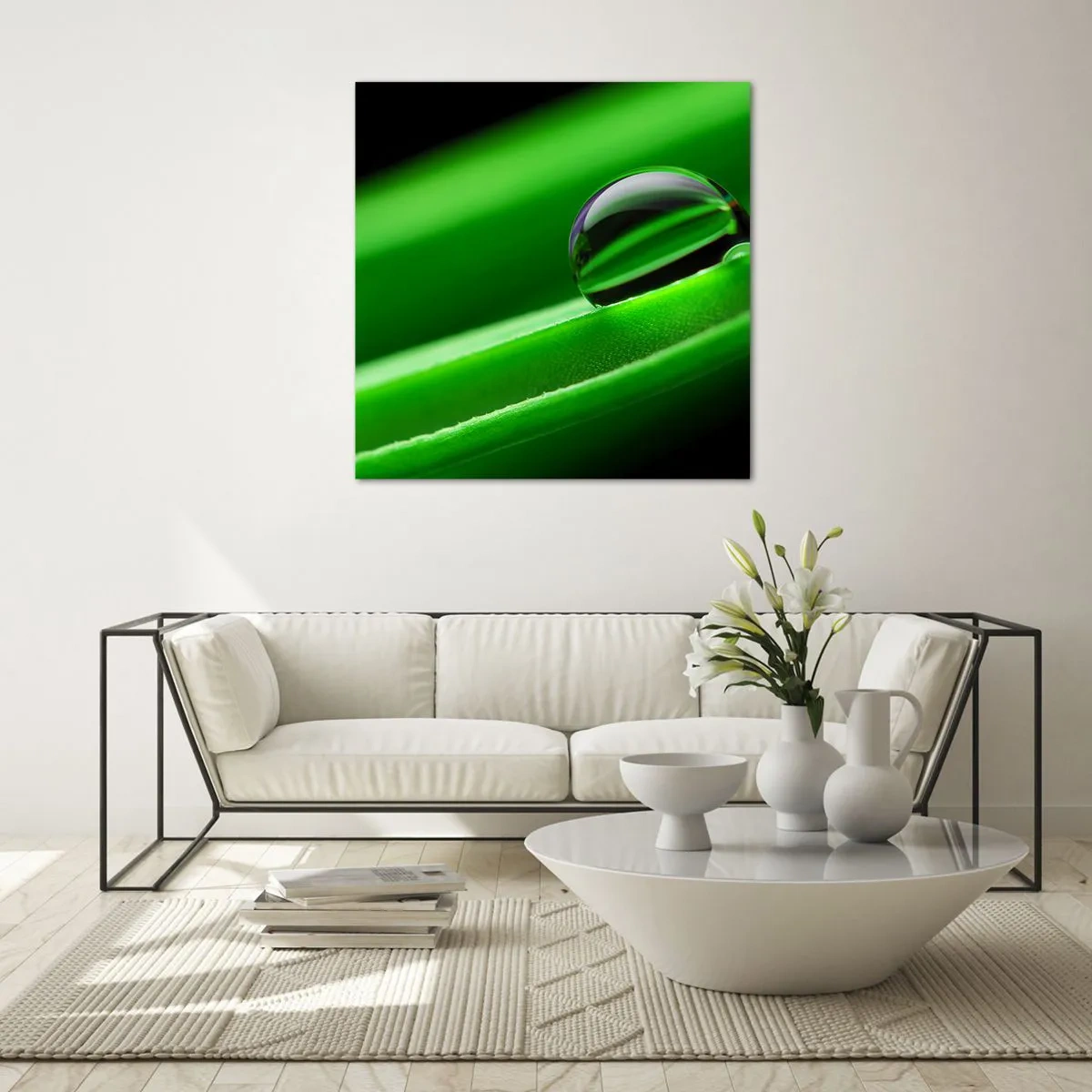 Glass picture - Life from a Close-Up - 30x30 cm