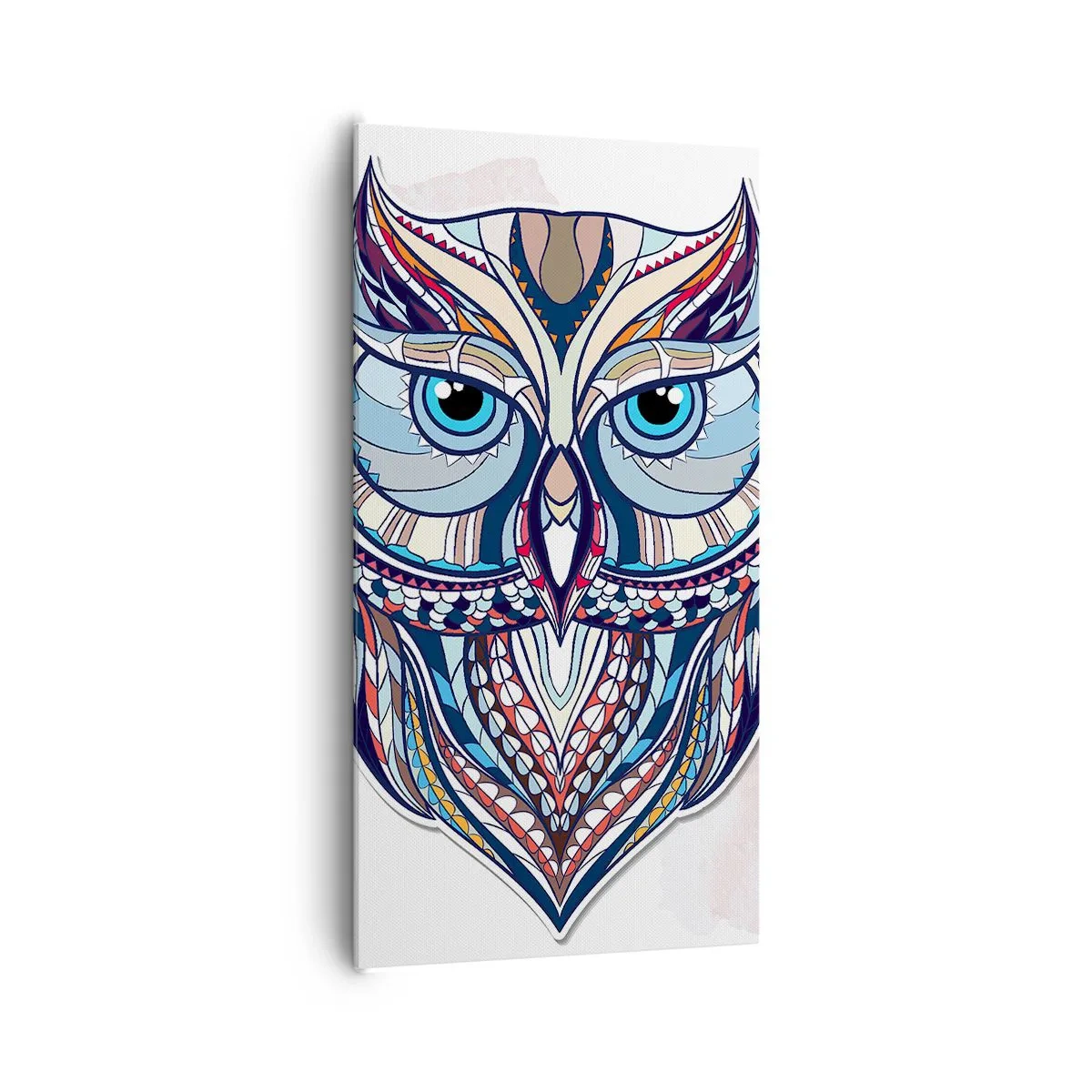 Canvas picture - Ornamental Owl - 65x120 cm
