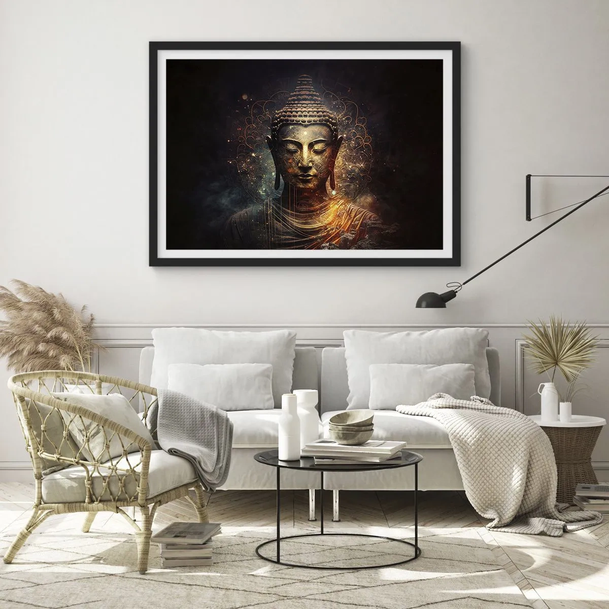 Poster in black frame - Spiritual Balance - 50x40 cm