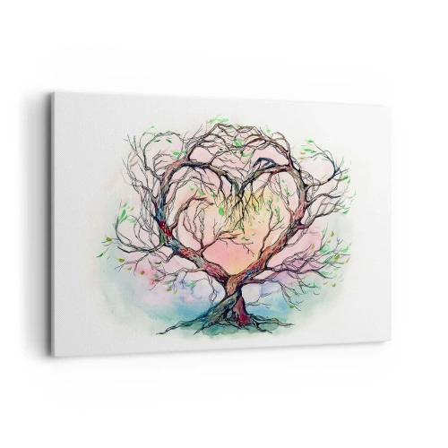 Canvas picture - Together Against the Wind - 120x80 cm