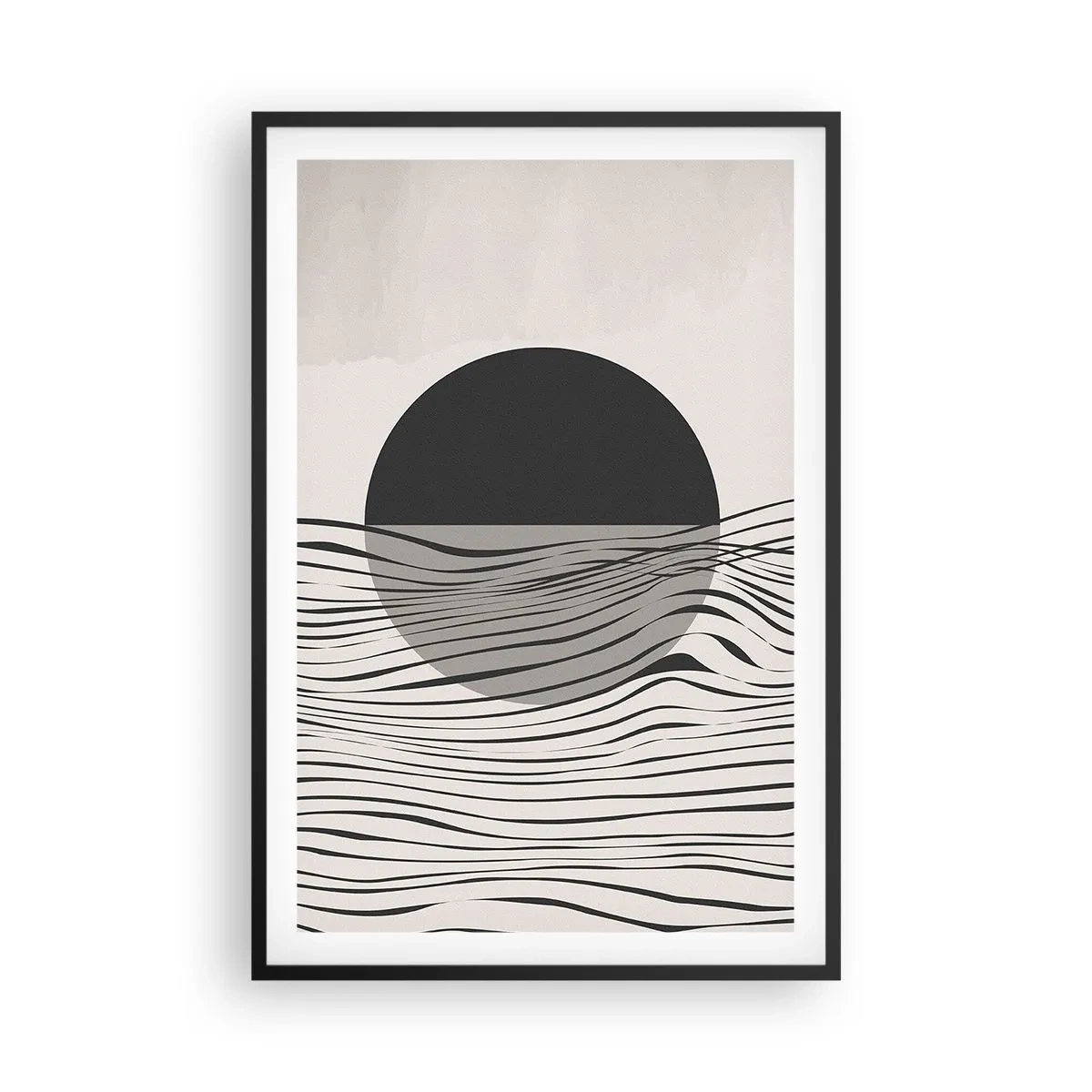 Poster in black frame - Half Composition - 61x91 cm