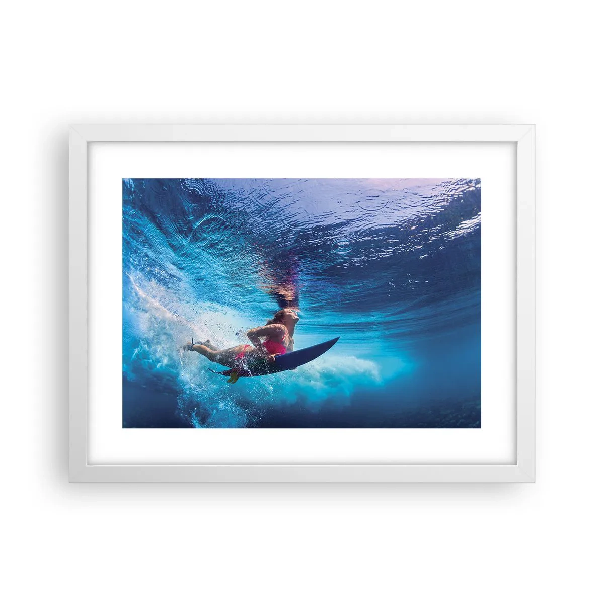 Poster in white frmae - Depth of Joy - 40x30 cm