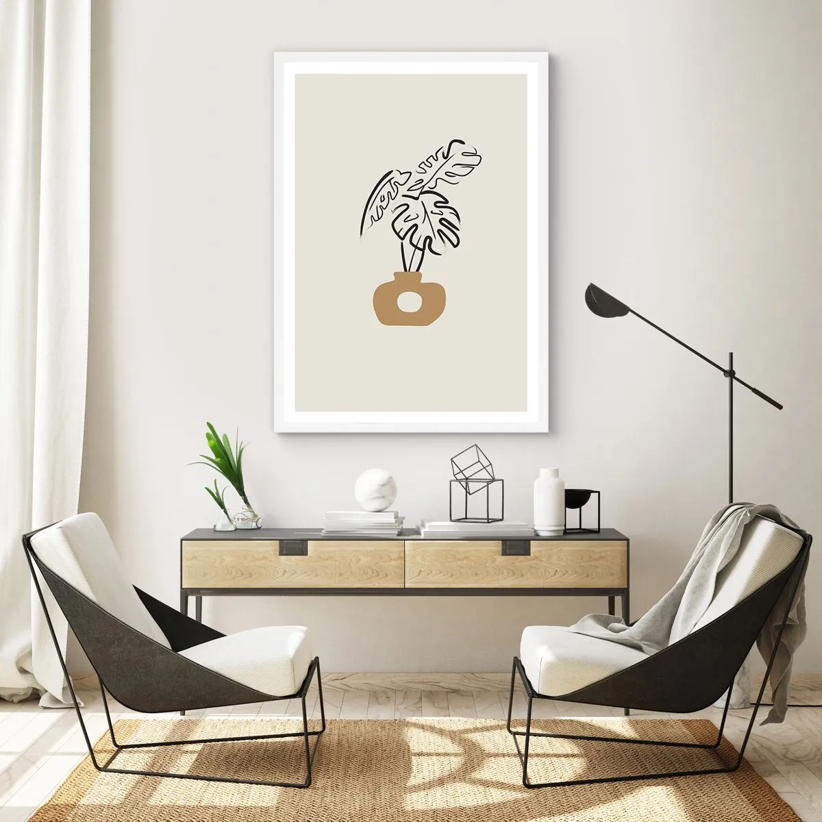 Poster in white frmae - Monstera - House Decoration - 40x50 cm