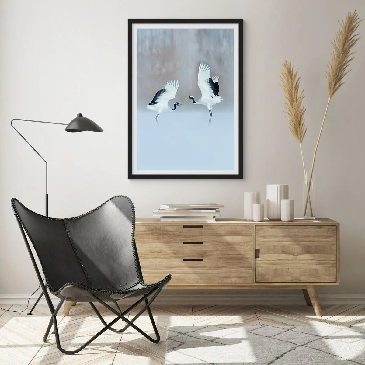 Poster in black frame - Dance in the Fog - 40x50 cm