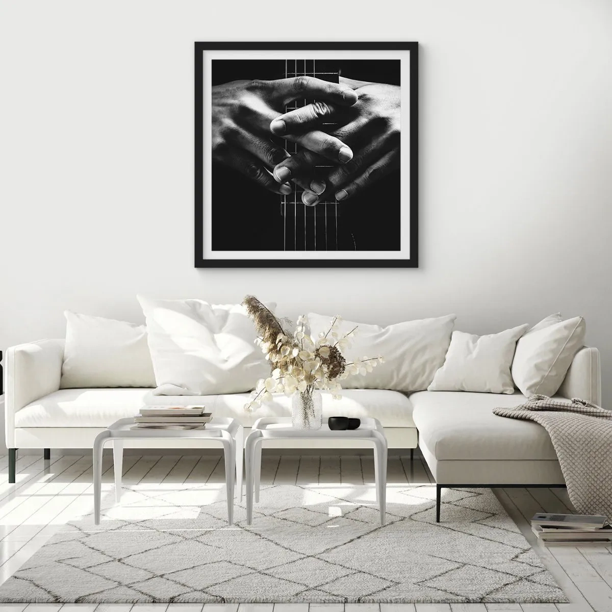 Poster in black frame - Artist's Prayer - 30x30 cm