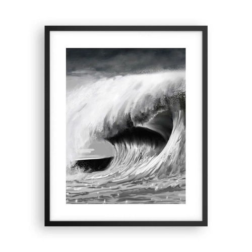 Poster in black frame - Wrath of the Ocean - 40x50 cm