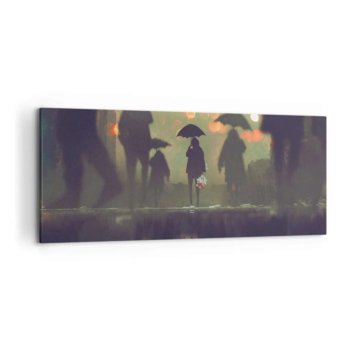 Canvas picture - From Perspective of a Raindrop - 120x50 cm