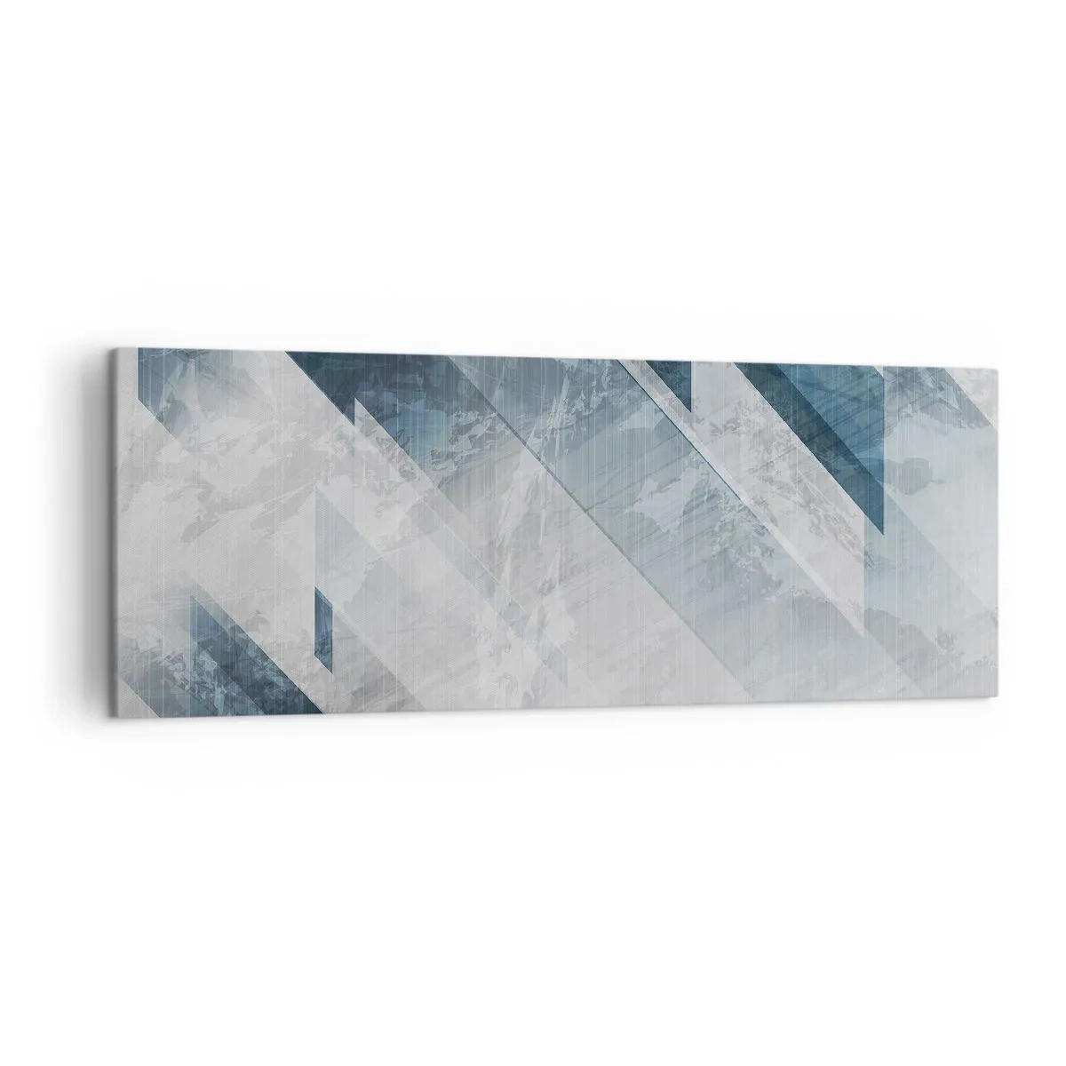 Canvas picture - Spacial Composition - Movement of Greys - 140x50 cm