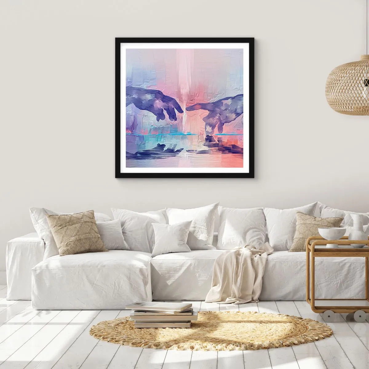 Poster in black frame - Godly Spark of Life - 30x30 cm