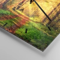 Clock face with lines