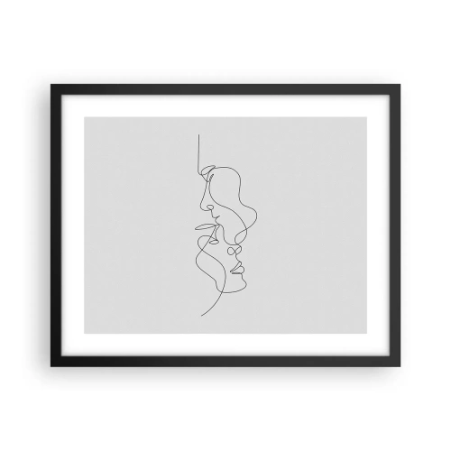 Poster in black frame - Ardour of Desires - 50x40 cm