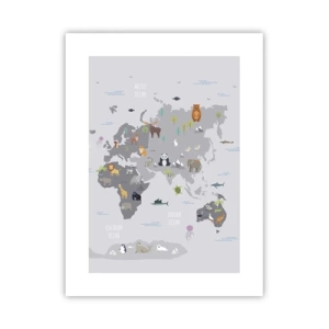 Poster - Tell Me Where You Are From - 30x40 cm