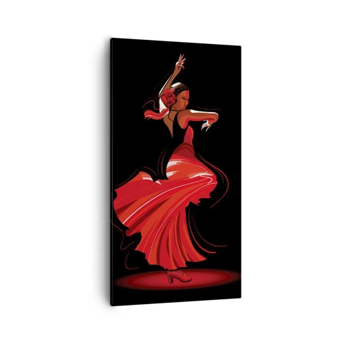 Canvas picture - Fiery Spirit of Flamenco - 55x100 cm