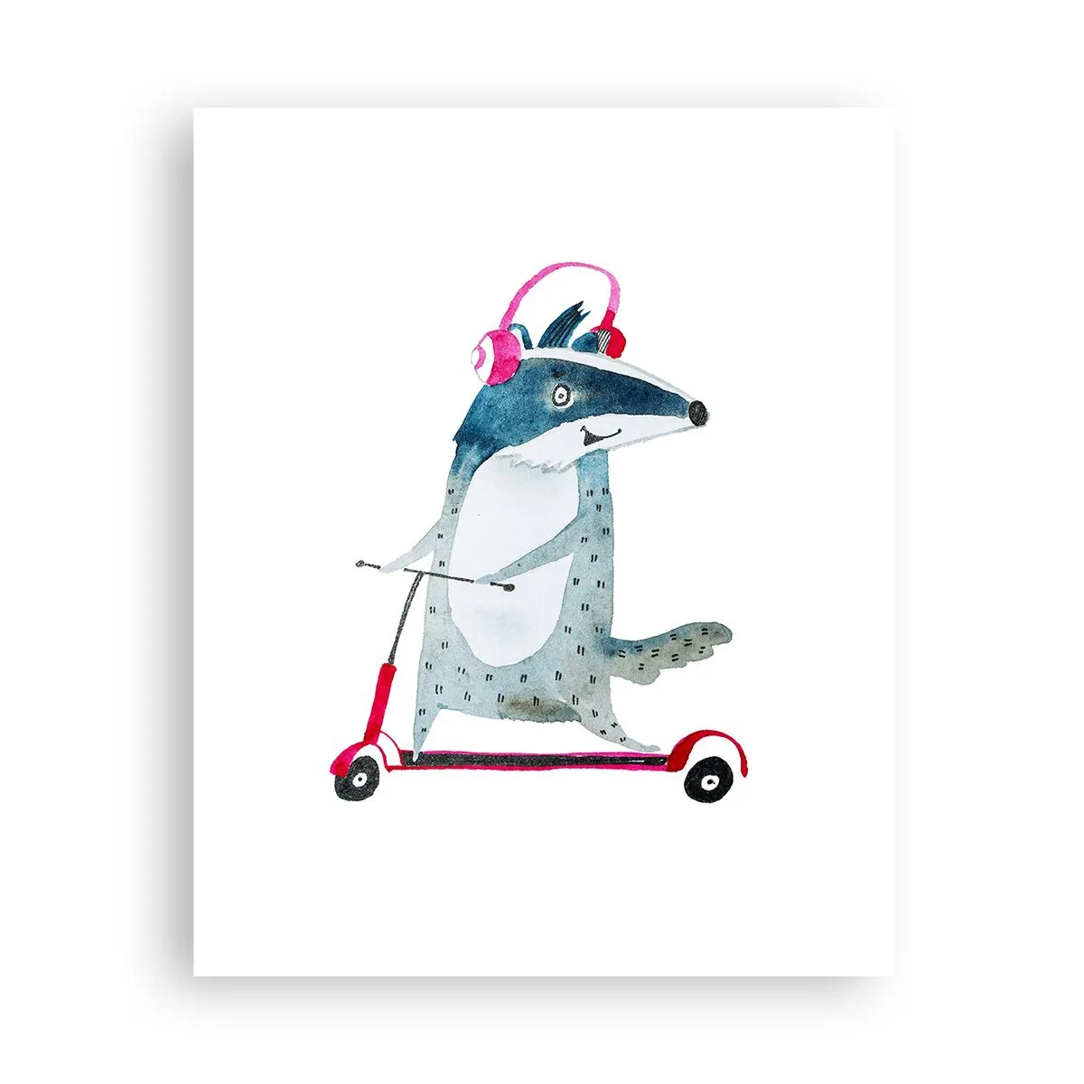 Poster - Joys of a Badger - 40x50 cm