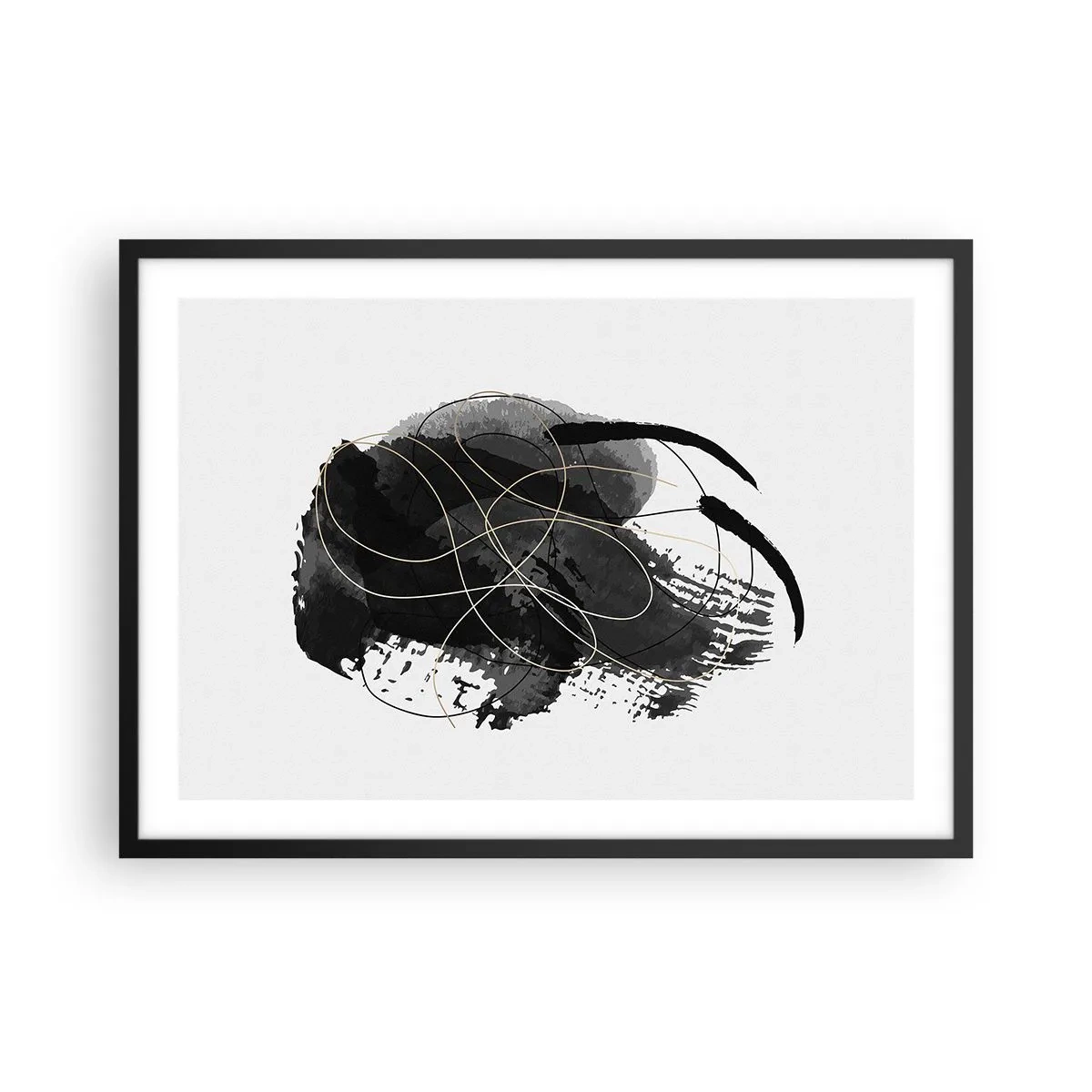 Poster in black frame - Made from Black - 70x50 cm