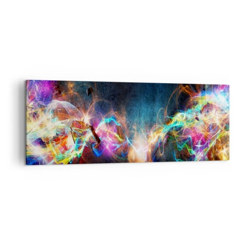 Canvas picture - Joyfully against Darkness - 140x50 cm