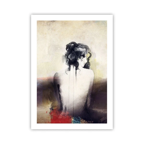 Poster - Gentle Lines, Oval Shapes - 50x70 cm