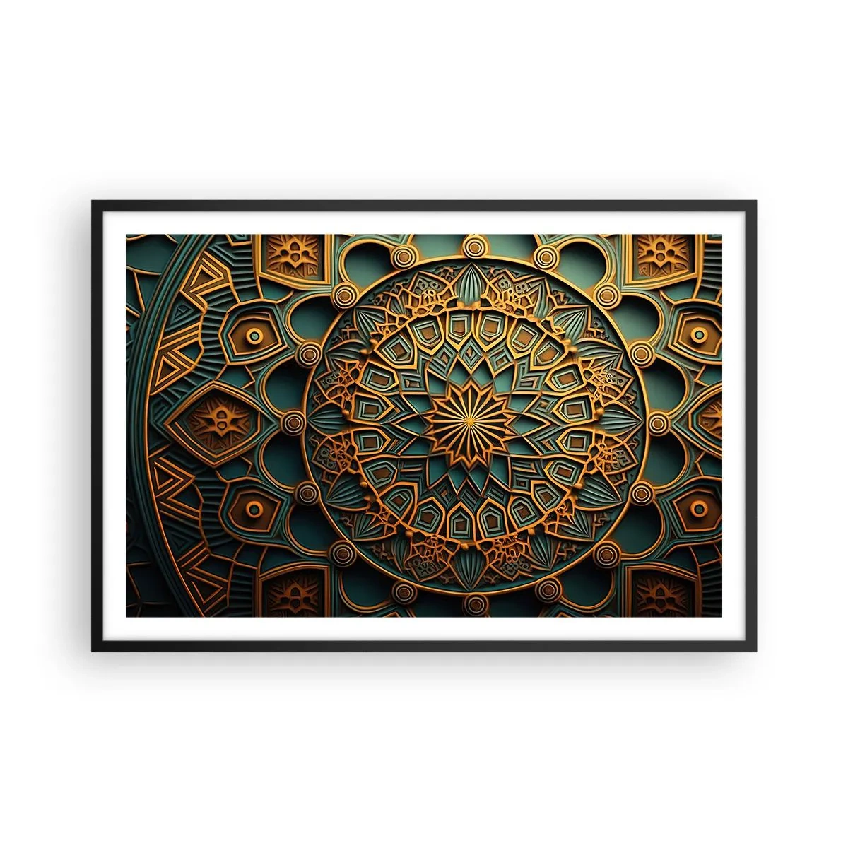 Poster in black frame - In Arabic Style - 91x61 cm