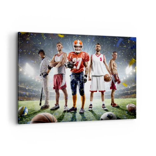 Canvas picture - Gladiators of the Pitch - 100x70 cm