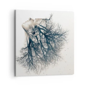 Canvas picture - Listening to the Whisper of the Trees - 60x60 cm