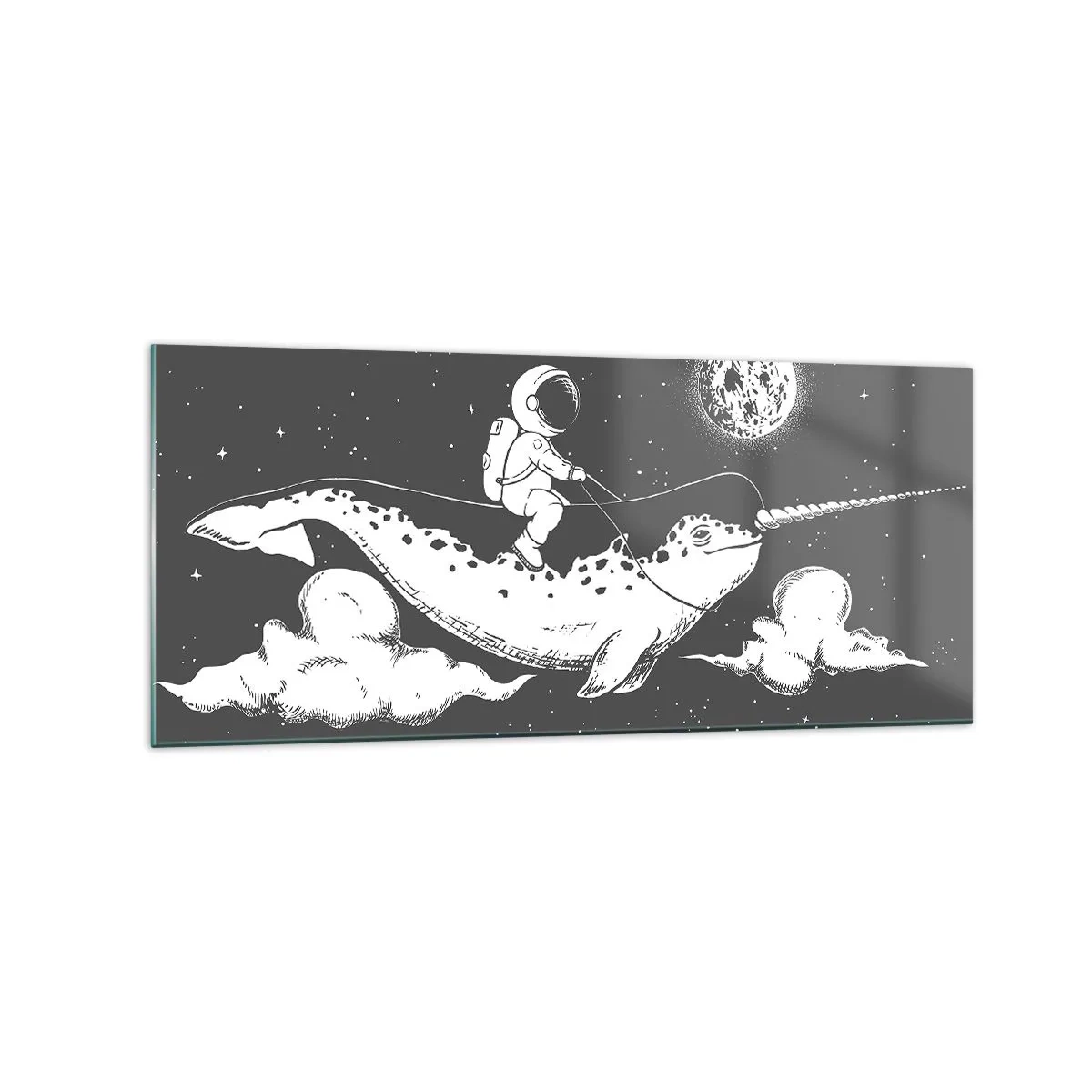 Glass picture - Space Rider - 120x50 cm