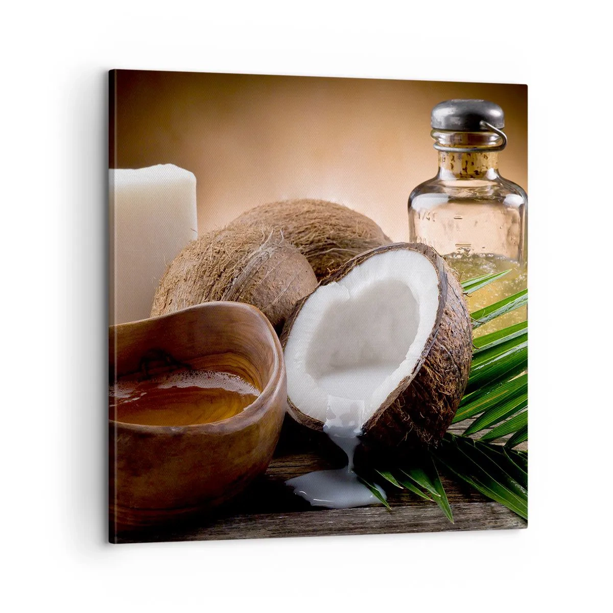 Canvas picture - Health from Tropical Islands - 60x60 cm