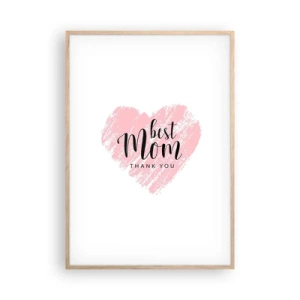 Poster in light oak frame - Always the Right Moment - 70x100 cm