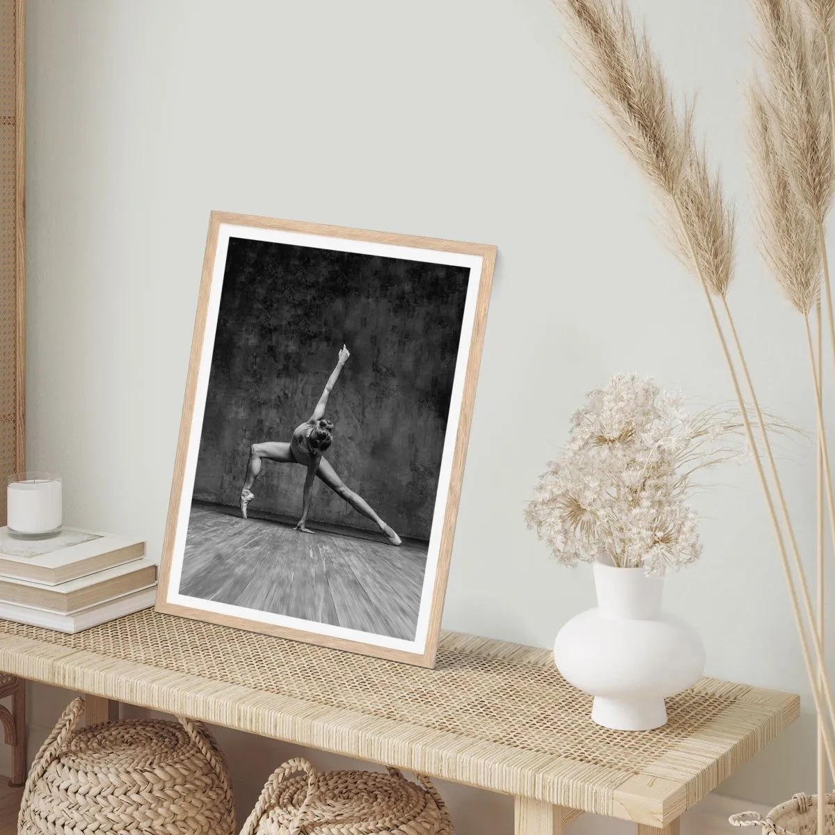 Poster in light oak frame - Ideal of Balance - 40x50 cm