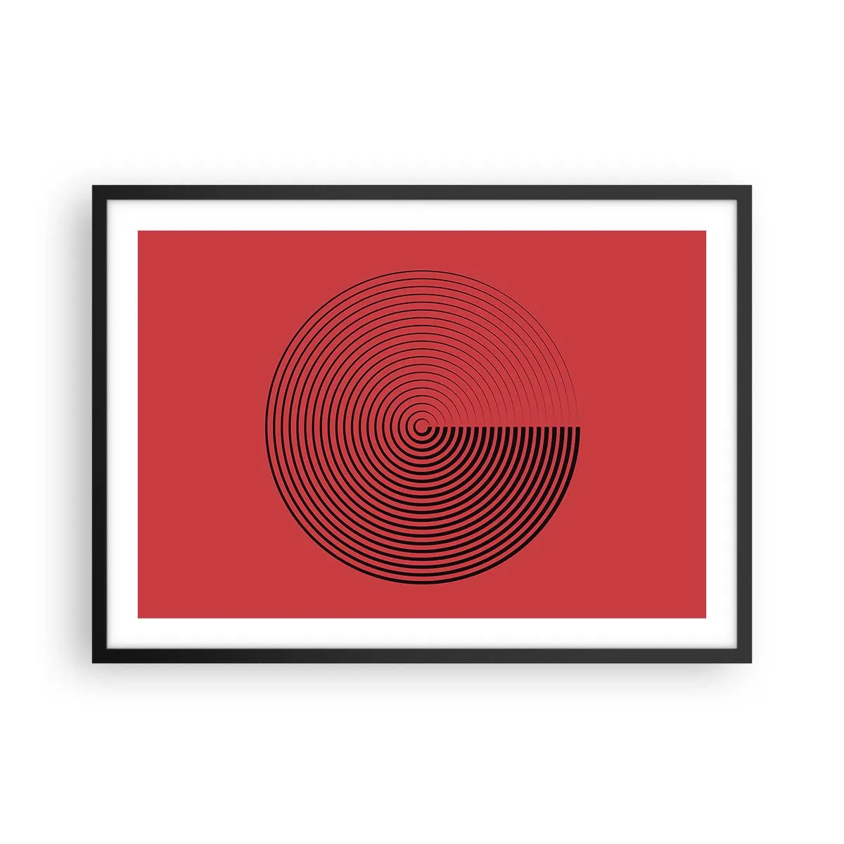 Poster in black frame - Circular Movement - 70x50 cm